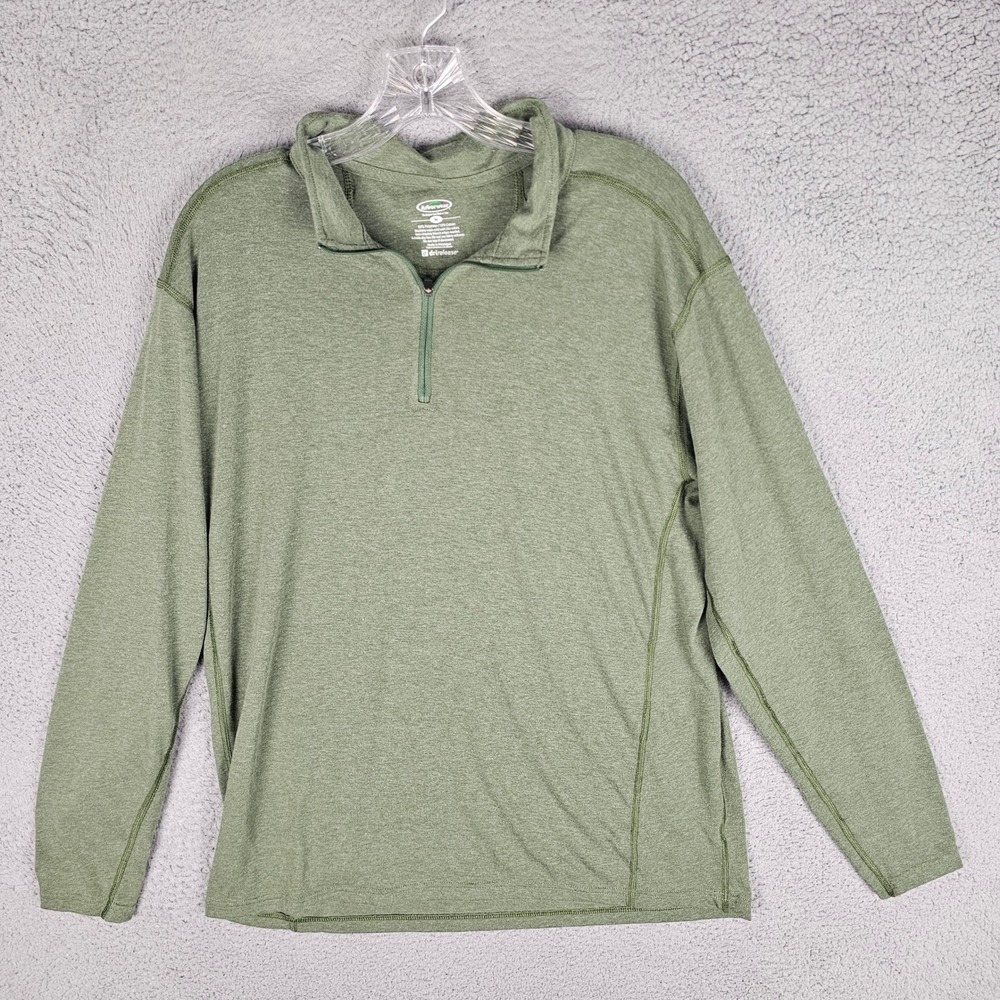Arborwear Pullover Mens Medium Green Drirelease Quarter Zip Long Sleeve 206527